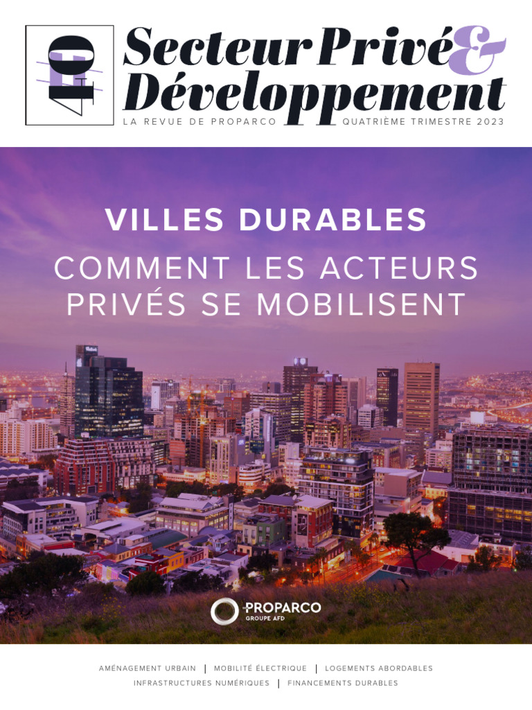 Proparco - Secteur Privé & Développement 40 | PDF