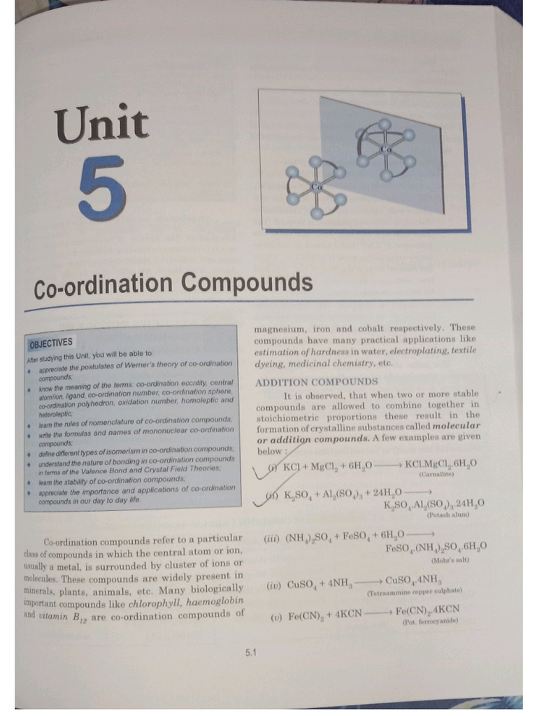 Coordination Compounds Comprehensive | PDF
