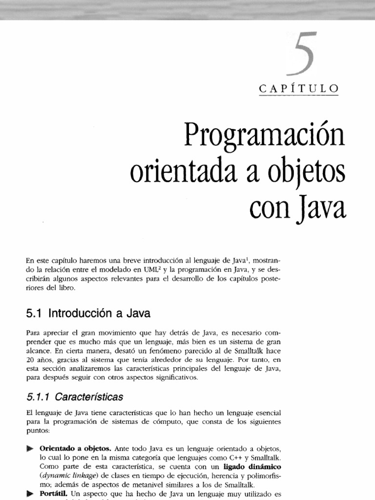 Capitulo de Introduccion A JAVA | PDF | Java (lenguaje de programación ...