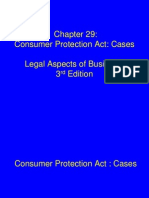 Consumer Protection Act: Cases Legal Aspects of Business, 3 Edition