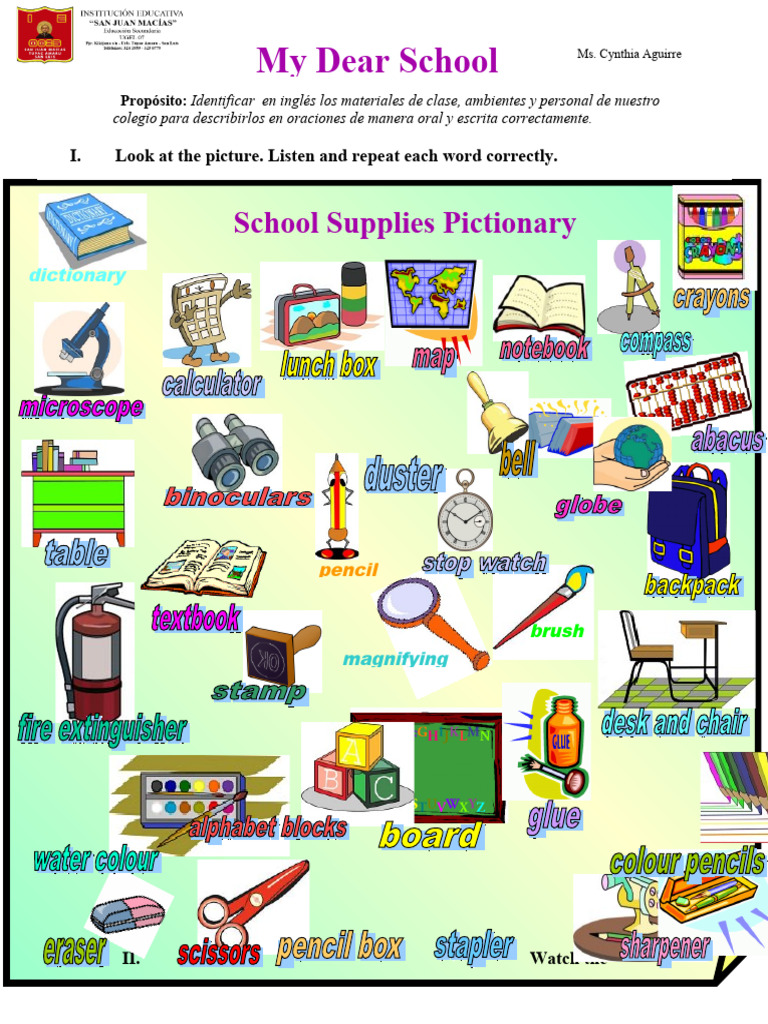 school-vocabulary-vii-cycle-pdf
