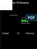 Capital VS Revenue: A Presentation by V. P. Palanichamy
