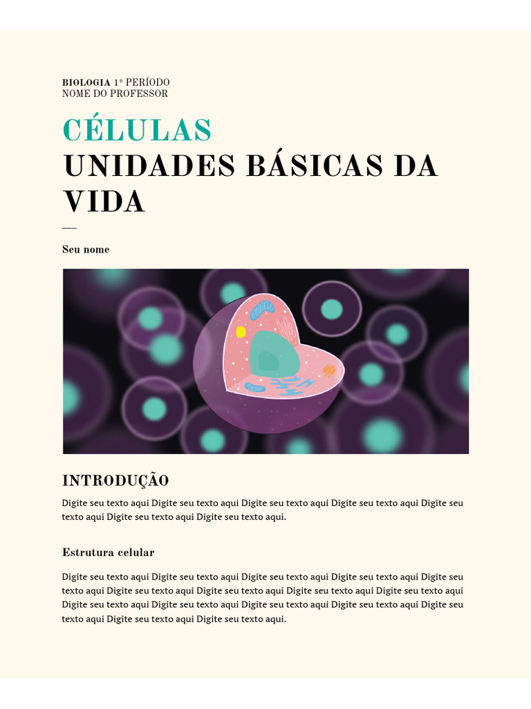Células: Unidades Básicas Da Vida | PDF