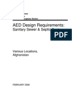 AED Design Requirements:: Sanitary Sewer & Septic System