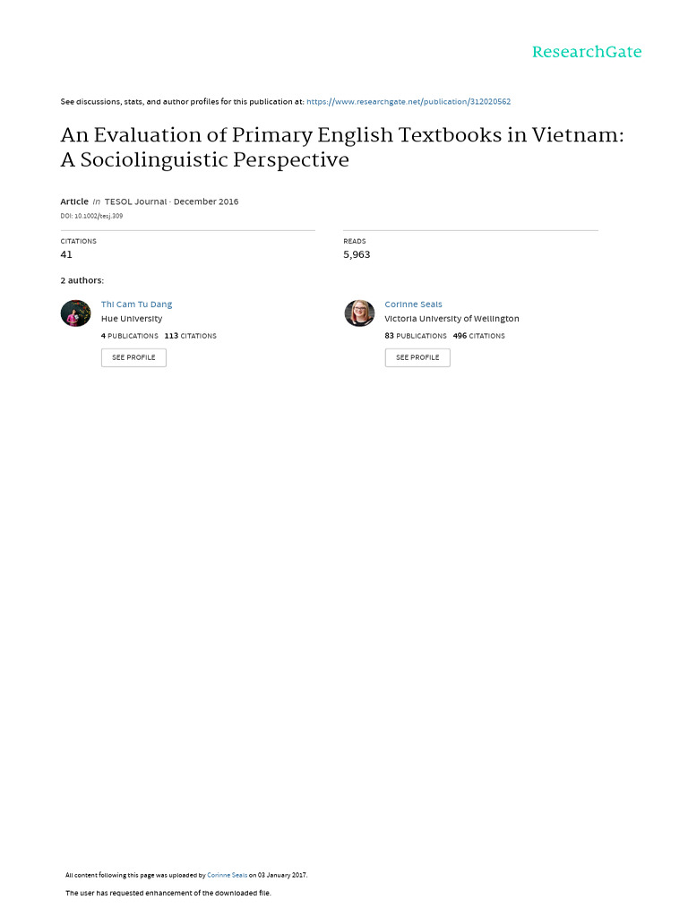 Dang Et Al-2016-TESOL Journal | PDF
