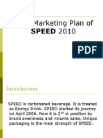 Brand Marketing Plan Of: SPEED 2010