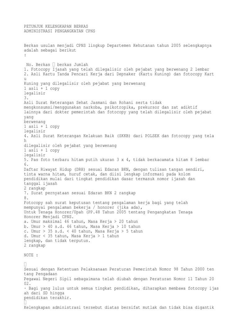 Contoh Daftar Riwayat Hidup Untuk Usulan Satya Lencana