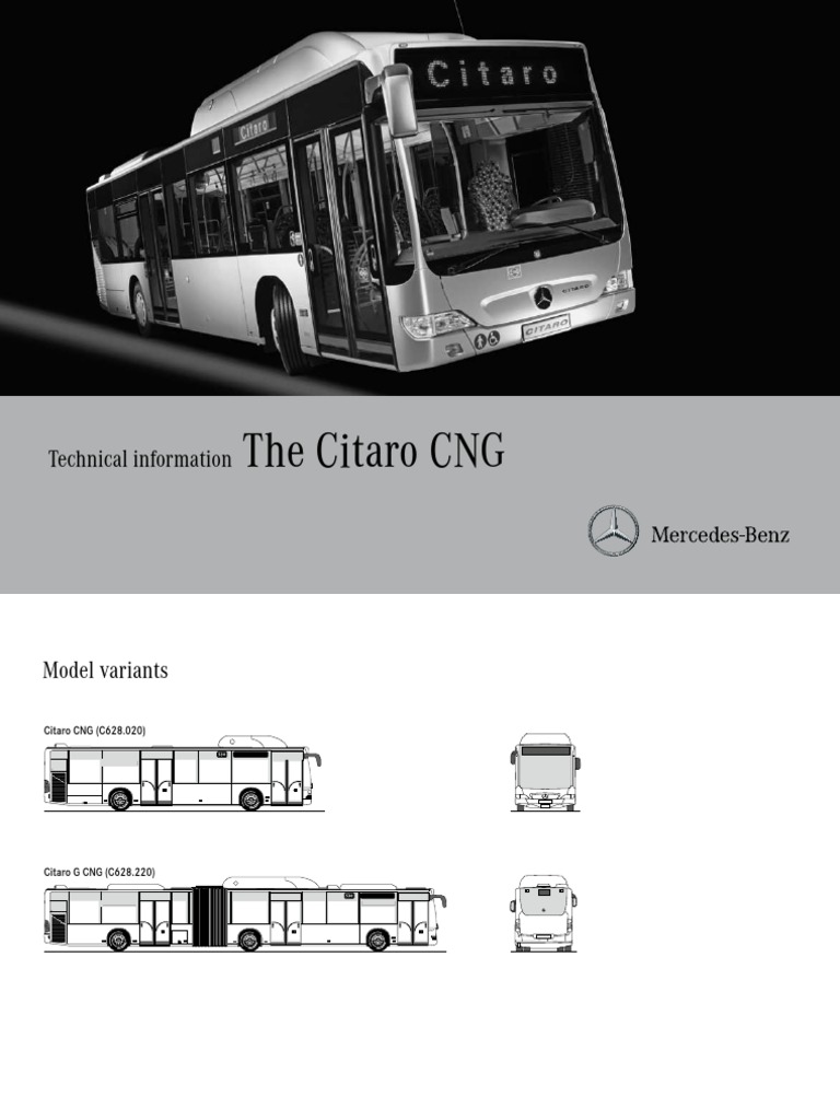Technical Specs for Citaro CNG Models | PDF | Anti Lock Braking System ...