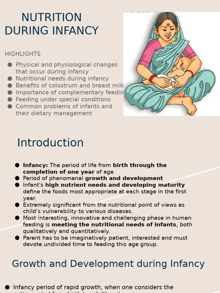 Nutrition During Infancy | PDF