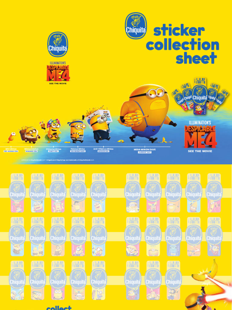 Chiquita DM4 Sticker Collection Booklet EN | PDF