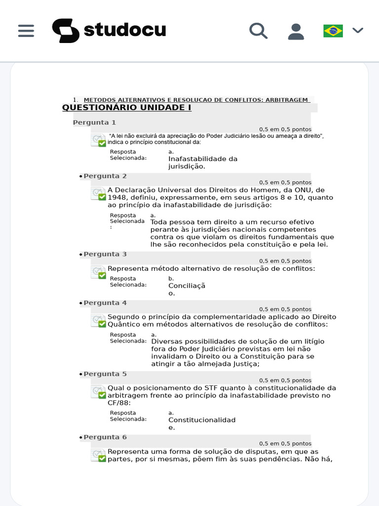 Metodos Alternativos E Resolucao De Conflitos Ava 1 Metodos