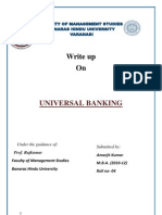 Write Up On: Universal Banking