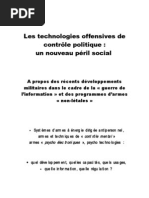 Les Technologies Offensives de Controle Politique