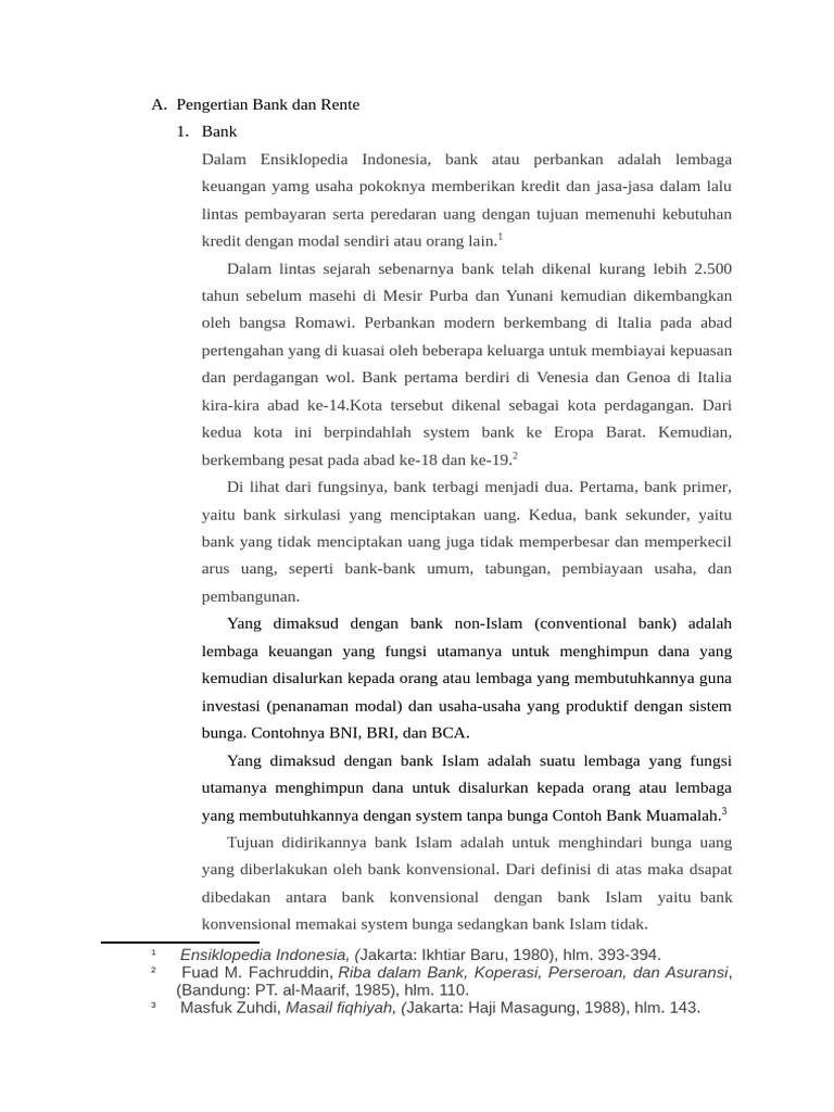 Pengertian Bank Dan Rente | PDF