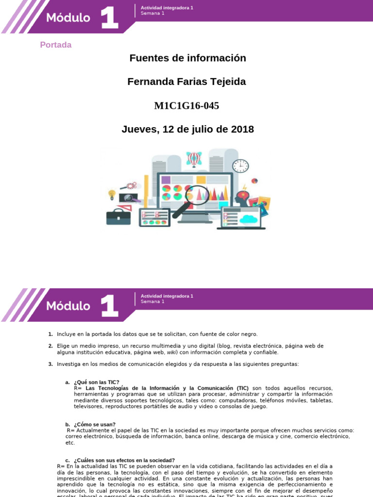 Toaz - Info Modulo 1 Actividad Integradora 1 PR | PDF