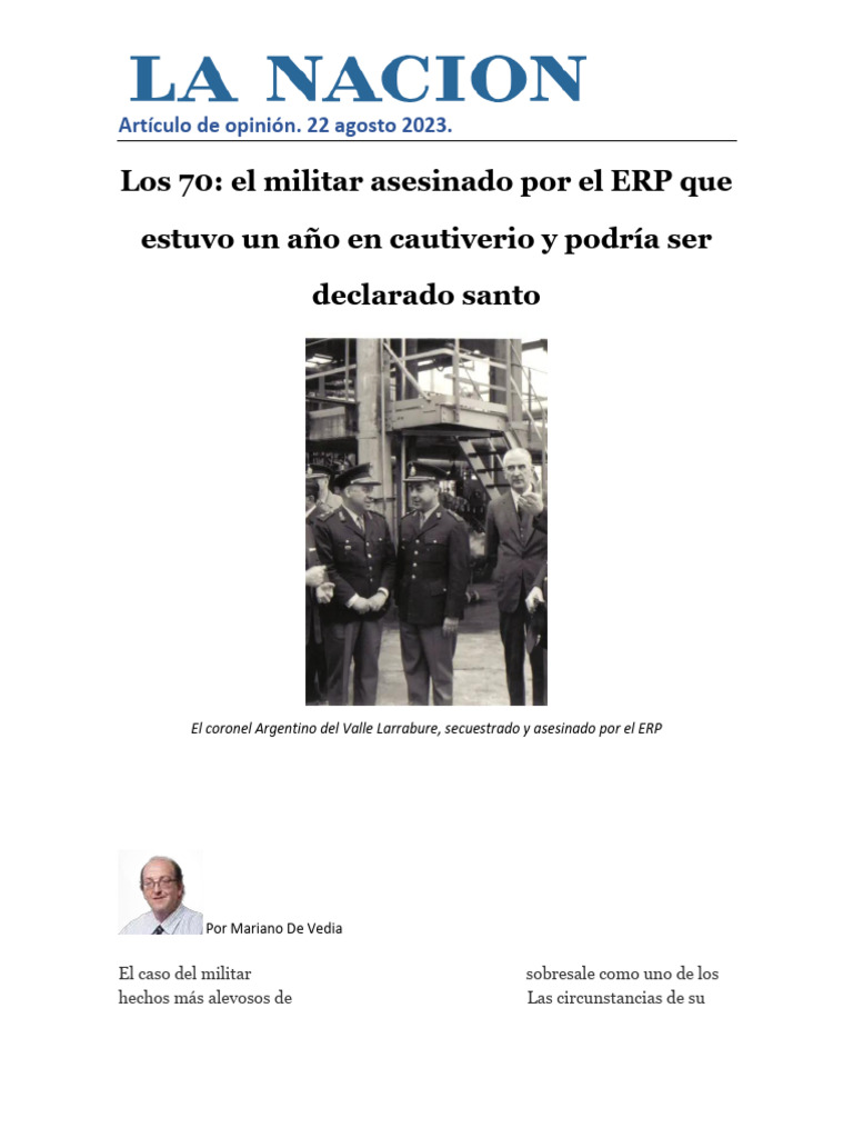 los-70-el-militar-asesinado-por-el-erp-que-estuvo-un-a-o-en-cautiverio