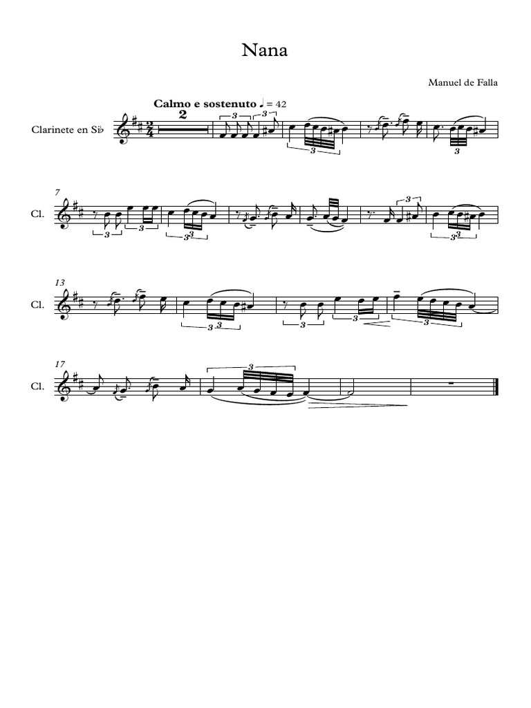 Nana - Partitura Completa | PDF