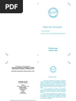 Cartilha Papel Do Vereador