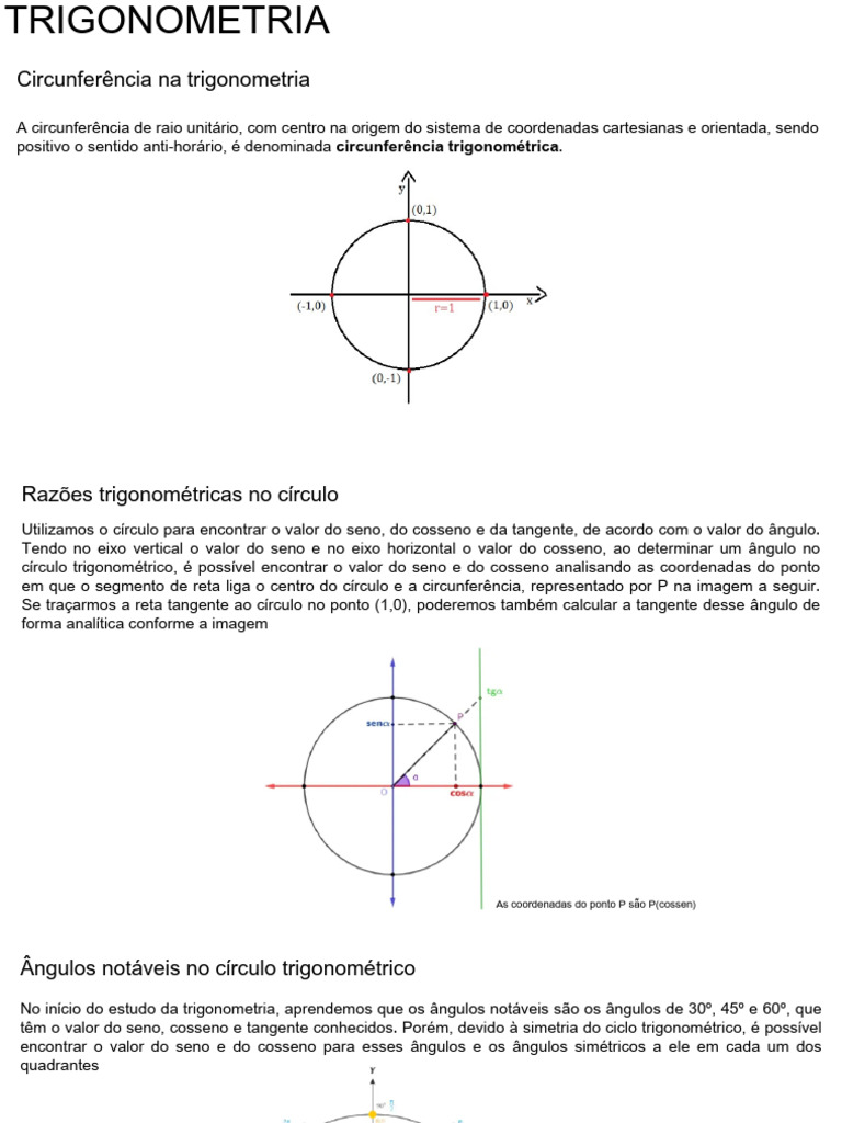 Ciclo Trigonométrico-21.02.pptx - 20240222 - 193146 - 0000 | PDF