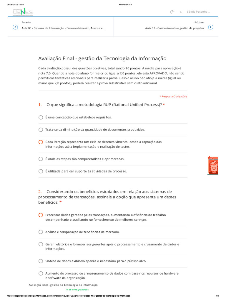 Prova Gestão TI | PDF