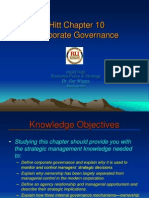 Hitt Chapter 10 Corporate Governance: MGNT428 Business Policy & Strategy