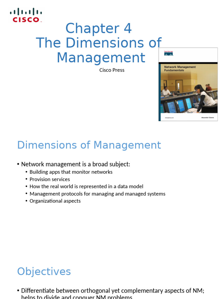 Cisco Network Management Fundamentals Chapter 4 | PDF