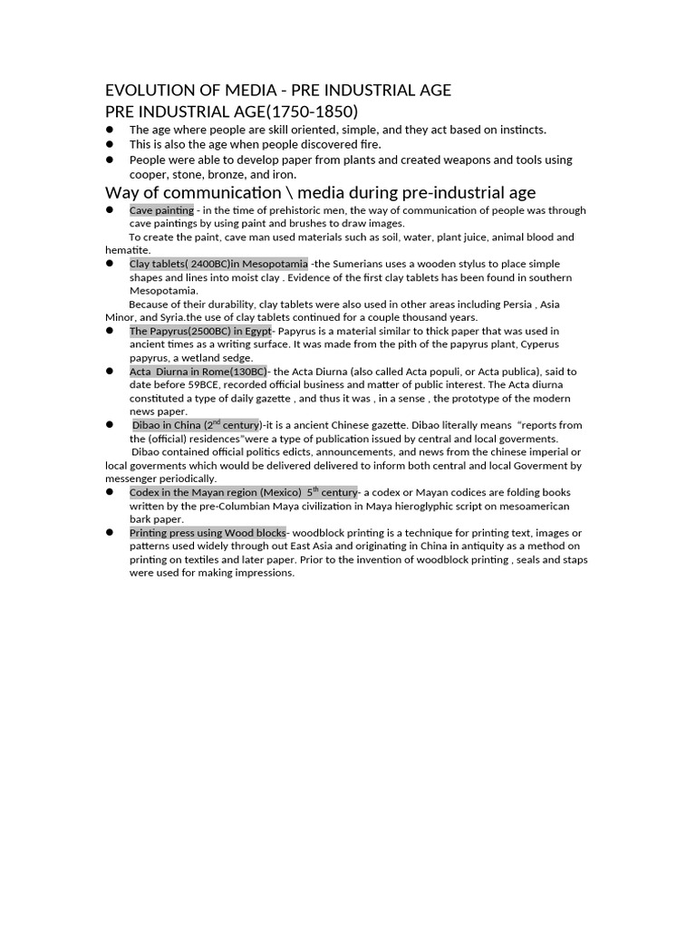 Evolution of Media | PDF