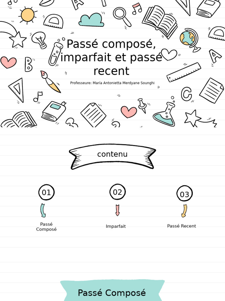 Passé Composé, Imparfait Et Passé Recent | PDF