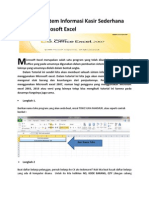 Tutorial Kasir Excel