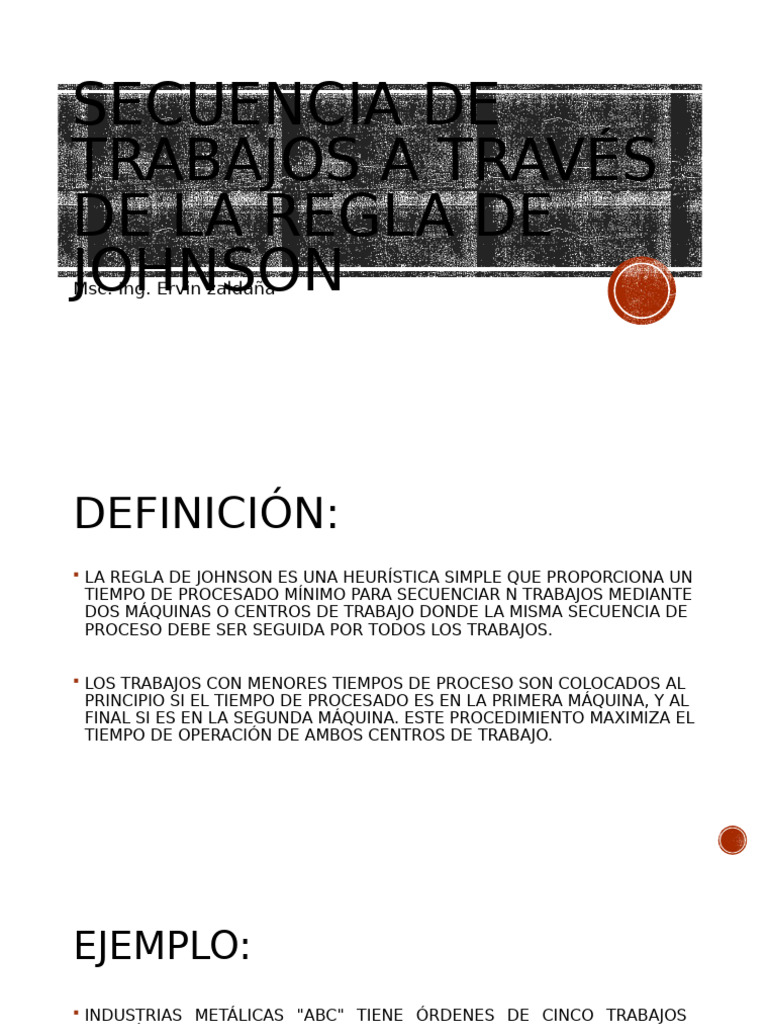 Secuencia de Trabajos A Través de La Regla de Johnson | PDF