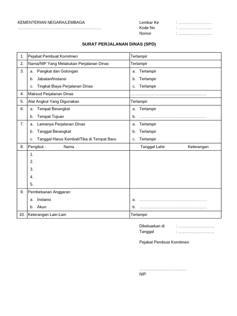 Format SPD Kolektif | PDF