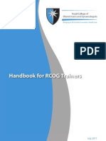 Final Handbook For RCOG Trainers Update 20110708