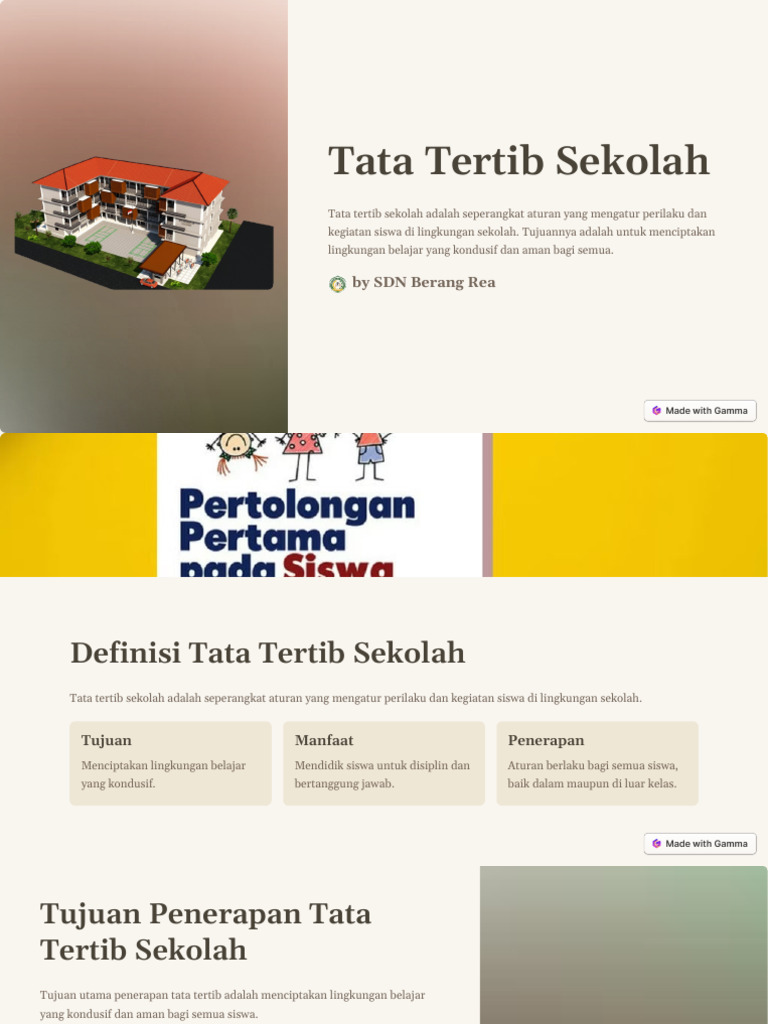 Tata Tertib Sekolah | PDF