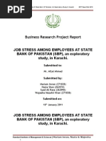 Download JOB STRESS AMONG EMPLOYEES AT STATE BANK OF PAKISTAN SBP an exploratory study in Karachi by KAMZnKIRZ Media Marketing Group SN76204169 doc pdf