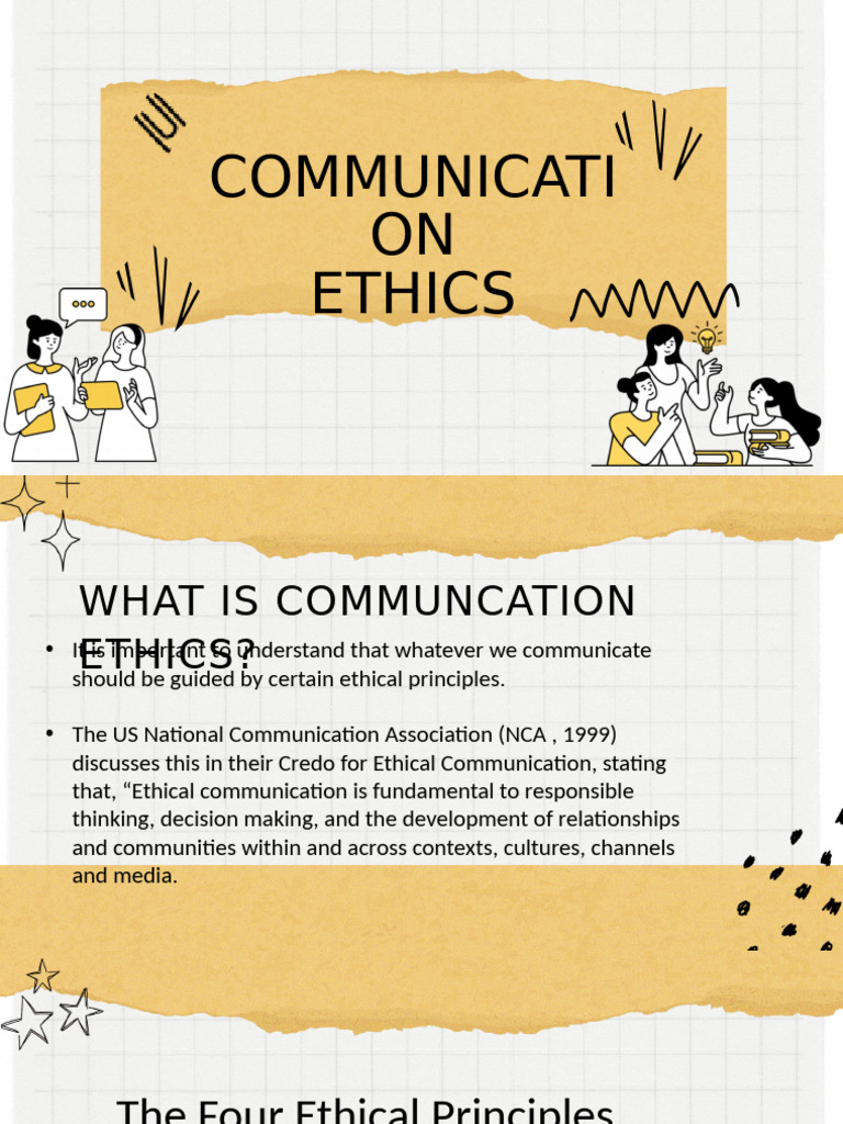 Pptcommunication Ethics | PDF