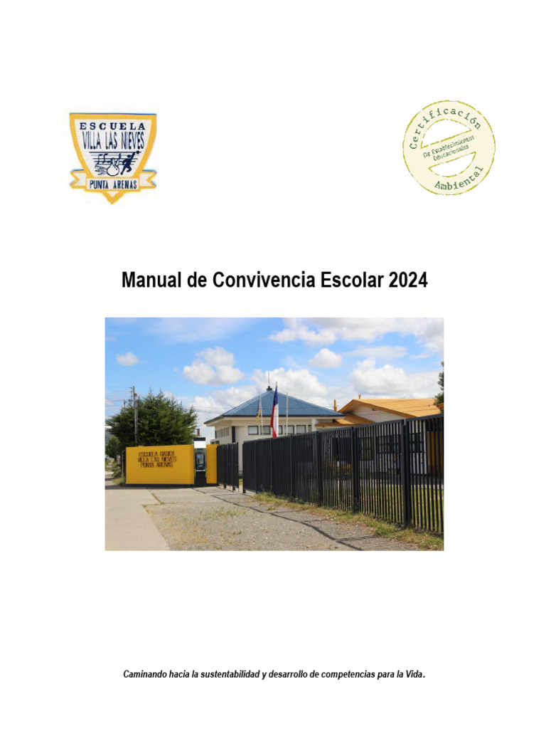 Manual de Convivencia Escolar PDF | PDF | Educación de la primera ...