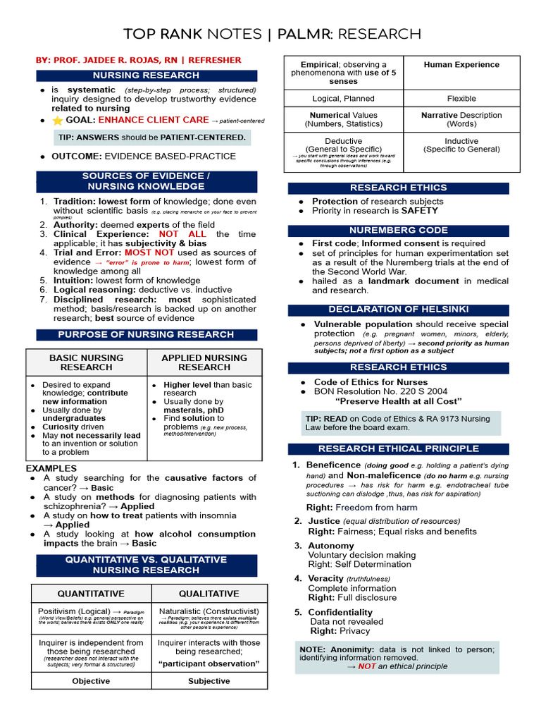 Palmr - Research Notes PDF | PDF