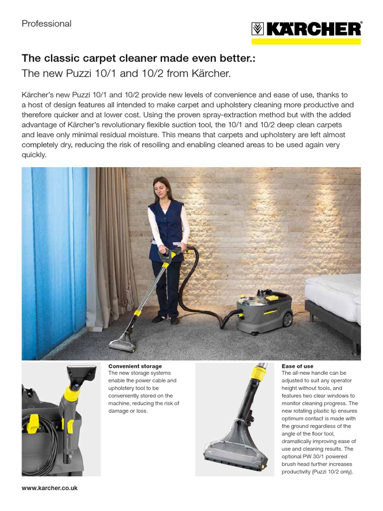 AnnoncePièces pour Karcher Puzzi 10 1 edition   Livraison Rapide à Domicile