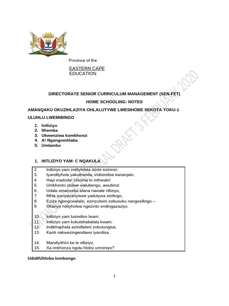 Xhosa language intelligence overview