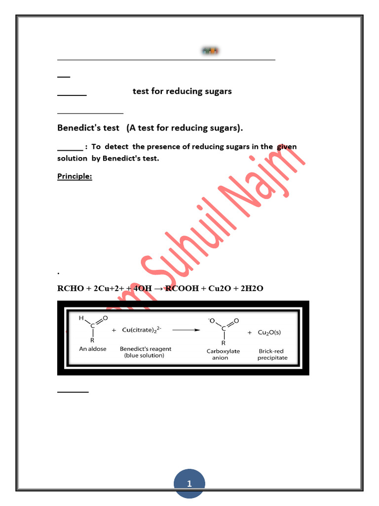 10 benedicts test demo pdf