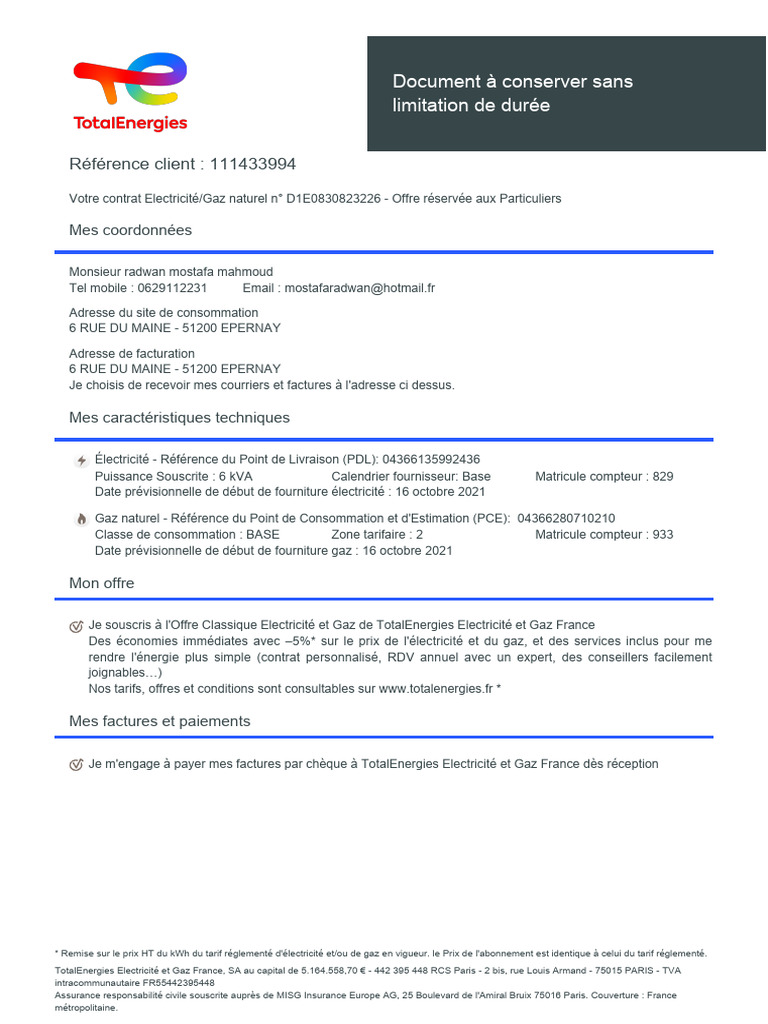 Votre Contrat | PDF