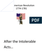 The American Revolution 1774-1781