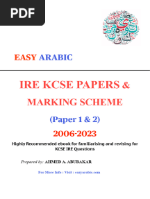 Ire Kcse Past Papers With Marking Scheme (2010-2022)