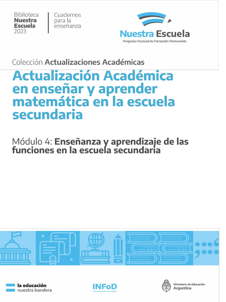 Módulo 4. Enseñanza y Aprendizaje de Las Funciones en La Escuela ...