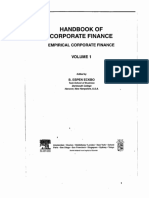 Handbook of Corporate Finance CHPT 1