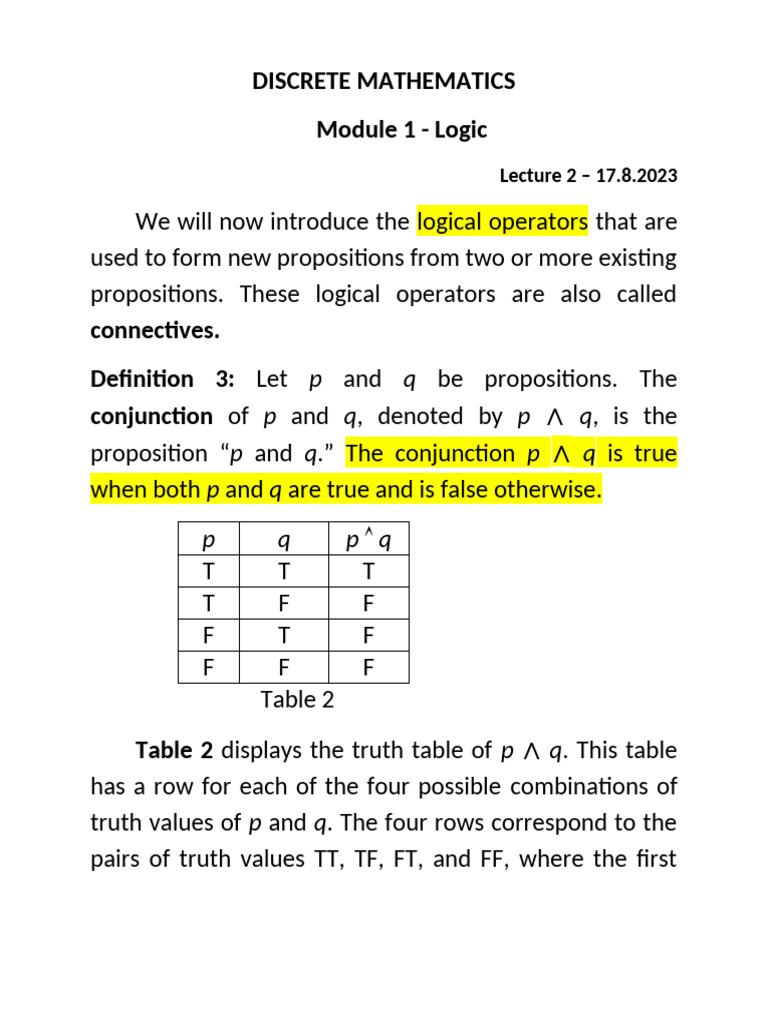 Lecture 2 - 17.8.2023 | PDF