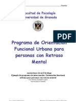 Ejemplo de programa de intervención: Orientación funcional urbana para personas con retraso mental