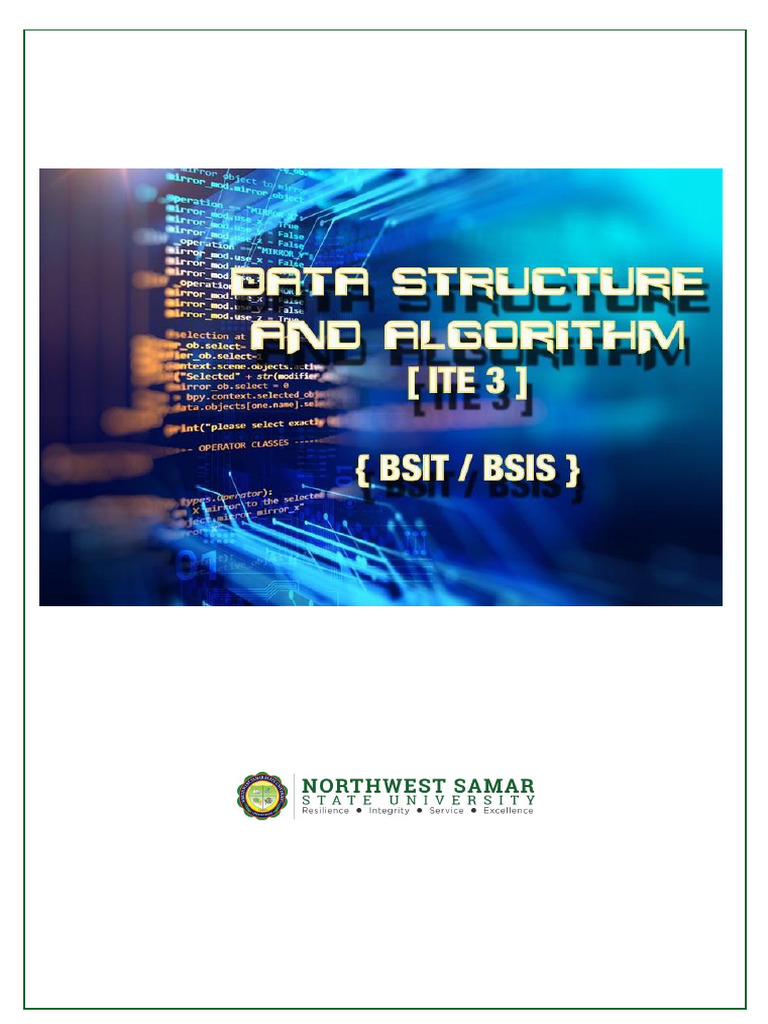 Module 3.1 ITE3 Data Structure and Algorithm 2.20 | PDF