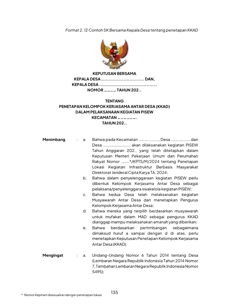 Form 2.12 Kep Bersama | PDF
