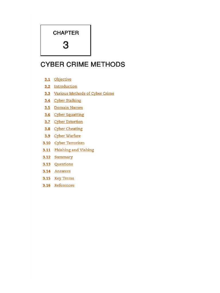 Chapter 3 - Cyber Crimes Methods | PDF